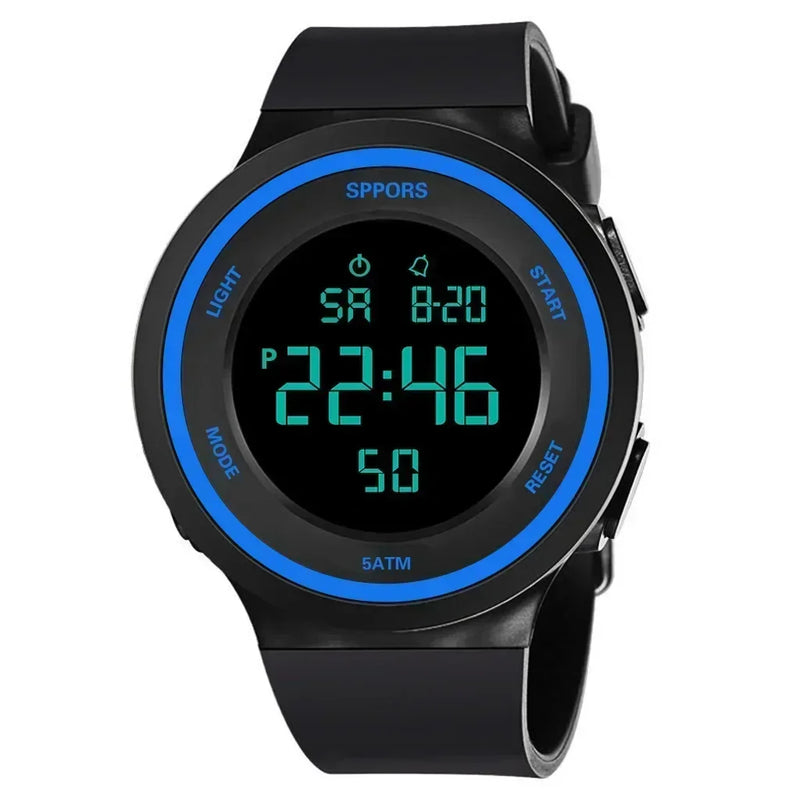 Men's Sports Watches Luxury Digital Watch Stopwatch Luminous Date Week Multifunction Fitness Electronic Wristwatch Clock Relogio